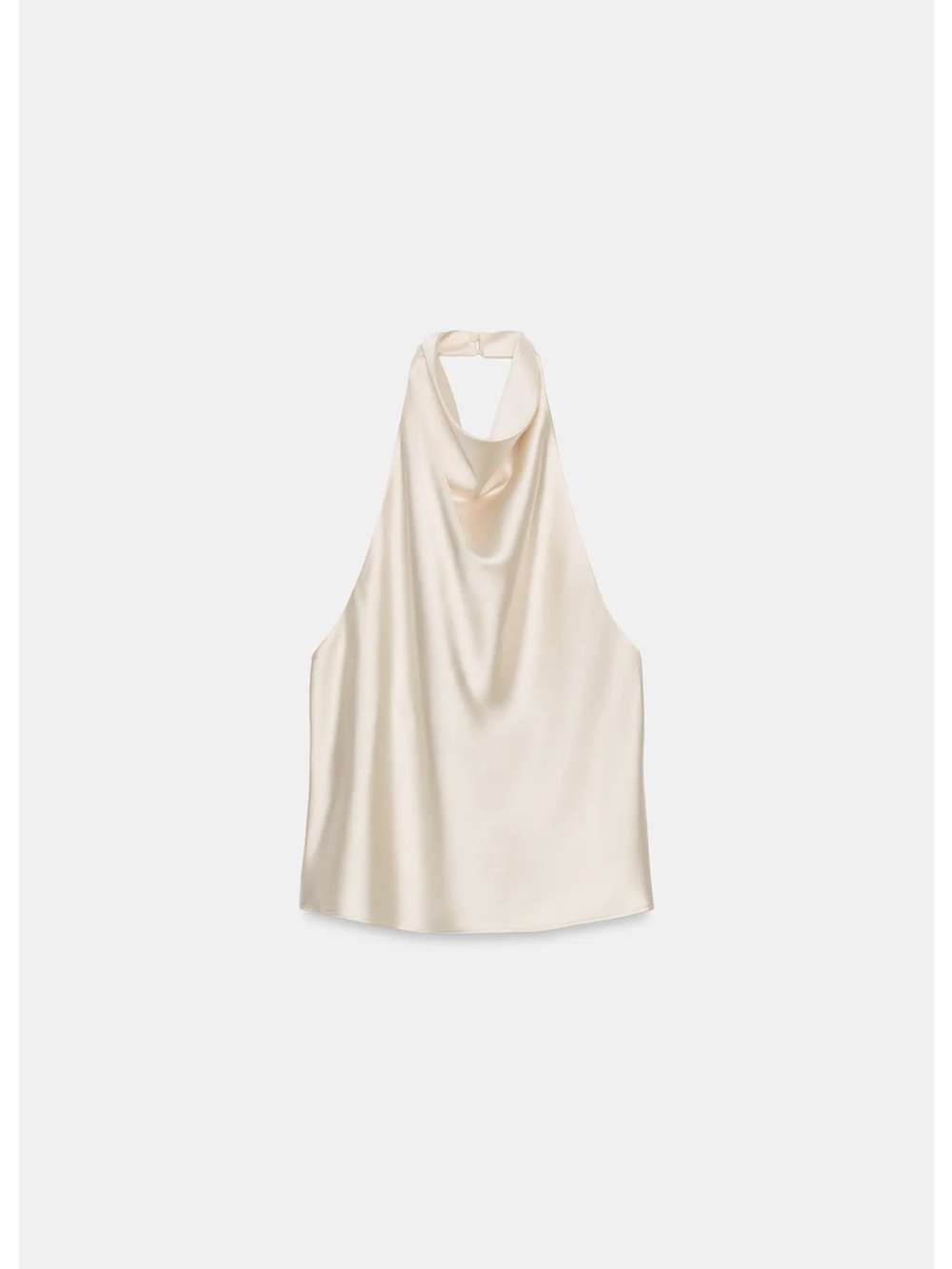 Zara Satin Effect Halter Top